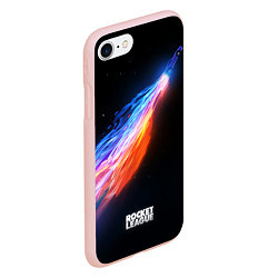 Чехол iPhone 7/8 матовый Rocket League, цвет: 3D-светло-розовый — фото 2