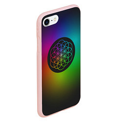 Чехол iPhone 7/8 матовый Coldplay Colour, цвет: 3D-светло-розовый — фото 2