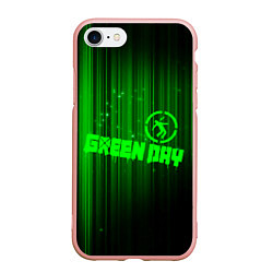 Чехол iPhone 7/8 матовый Green Day лучи