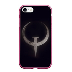 Чехол iPhone 7/8 матовый Quake champions, цвет: 3D-малиновый