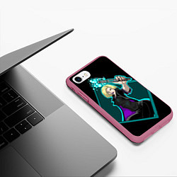 Чехол iPhone 7/8 матовый Blonde, цвет: 3D-малиновый — фото 2