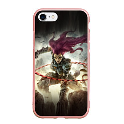 Чехол iPhone 7/8 матовый Darksiders Warrior, цвет: 3D-светло-розовый