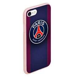 Чехол iPhone 7/8 матовый Paris Saint-Germain, цвет: 3D-светло-розовый — фото 2