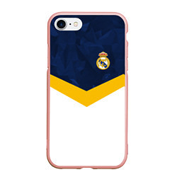 Чехол iPhone 7/8 матовый Real Madrid FC: Sport, цвет: 3D-светло-розовый