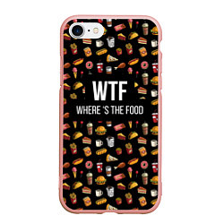 Чехол iPhone 7/8 матовый WTF Food