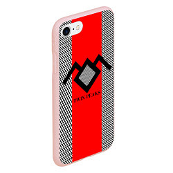 Чехол iPhone 7/8 матовый Twin Peaks Mark, цвет: 3D-светло-розовый — фото 2