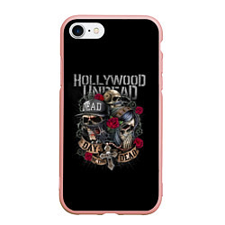 Чехол iPhone 7/8 матовый Day of the Dead, HU, цвет: 3D-светло-розовый