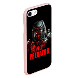 Чехол iPhone 7/8 матовый Iron Predator, цвет: 3D-светло-розовый — фото 2