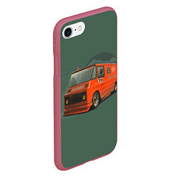 Чехол iPhone 7/8 матовый Jagermeister, цвет: 3D-малиновый — фото 2
