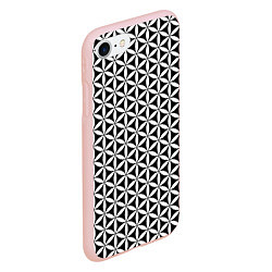 Чехол iPhone 7/8 матовый Цветок Жизни, цвет: 3D-светло-розовый — фото 2