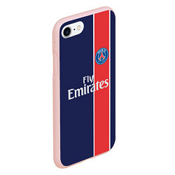 Чехол iPhone 7/8 матовый FC PSG: Original, цвет: 3D-светло-розовый — фото 2