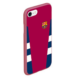 Чехол iPhone 7/8 матовый Barcelona FC: Vintage 2018, цвет: 3D-малиновый — фото 2
