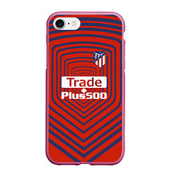 Чехол iPhone 7/8 матовый Atletico Madrid: Red Original, цвет: 3D-малиновый