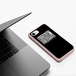 Чехол iPhone 7/8 матовый Sarcasm, цвет: 3D-светло-розовый — фото 2