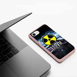 Чехол iPhone 7/8 матовый S.T.A.L.K.E.R: Вадим, цвет: 3D-светло-розовый — фото 2