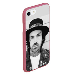 Чехол iPhone 7/8 матовый Yelawolf II: Mono photo, цвет: 3D-малиновый — фото 2