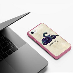 Чехол iPhone 7/8 матовый Occamy, цвет: 3D-малиновый — фото 2