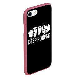 Чехол iPhone 7/8 матовый Deep Purple, цвет: 3D-малиновый — фото 2