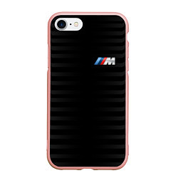 Чехол iPhone 7/8 матовый BMW M BLACK & GREY, цвет: 3D-светло-розовый