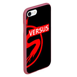 Чехол iPhone 7/8 матовый Versus Battle: Red, цвет: 3D-малиновый — фото 2