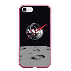 Чехол iPhone 7/8 матовый NASA: Moon