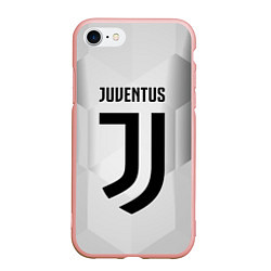 Чехол iPhone 7/8 матовый FC Juventus: Silver Original