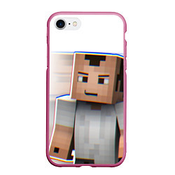Чехол iPhone 7/8 матовый Minecraft: White Creeper