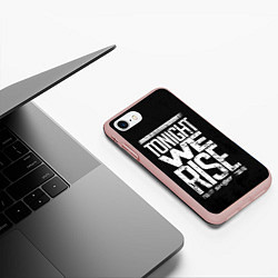 Чехол iPhone 7/8 матовый Skillet: We Rise, цвет: 3D-светло-розовый — фото 2