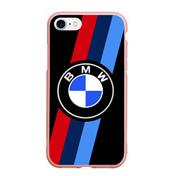 Чехол iPhone 7/8 матовый BMW 2021 M SPORT БМВ М СПОРТ, цвет: 3D-светло-розовый