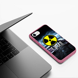 Чехол iPhone 7/8 матовый S.T.A.L.K.E.R: Тима, цвет: 3D-малиновый — фото 2