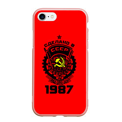 Чехол iPhone 7/8 матовый Сделано в СССР 1987