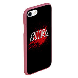 Чехол iPhone 7/8 матовый Sum 41: Hot Blood, цвет: 3D-малиновый — фото 2