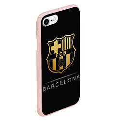 Чехол iPhone 7/8 матовый Barcelona Gold Edition, цвет: 3D-светло-розовый — фото 2