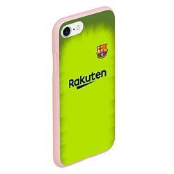 Чехол iPhone 7/8 матовый FC Barcelona: Home 18/19, цвет: 3D-светло-розовый — фото 2