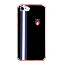 Чехол iPhone 7/8 матовый FC Atletico Madrid: Blue Line