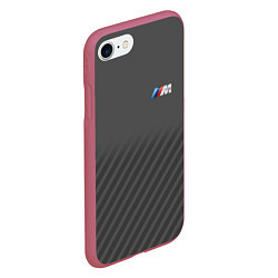 Чехол iPhone 7/8 матовый BMW M SPORT, цвет: 3D-малиновый — фото 2