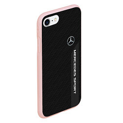 Чехол iPhone 7/8 матовый Mercedes AMG: Sport Line, цвет: 3D-светло-розовый — фото 2