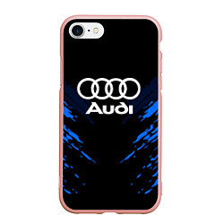 Чехол iPhone 7/8 матовый Audi: Blue Anger