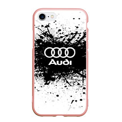 Чехол iPhone 7/8 матовый Audi: Black Spray