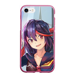 Чехол iPhone 7/8 матовый Ryuko Matoi, цвет: 3D-малиновый