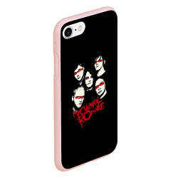 Чехол iPhone 7/8 матовый My Chemical Romance Boys, цвет: 3D-светло-розовый — фото 2