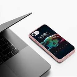 Чехол iPhone 7/8 матовый In Flames: Battles, цвет: 3D-светло-розовый — фото 2