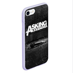 Чехол iPhone 7/8 матовый Asking Alexandria: Black Micro цвета 3D-светло-сиреневый — фото 2