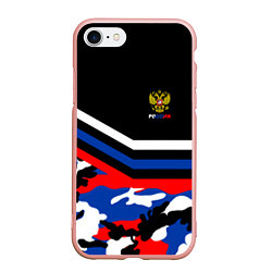 Чехол iPhone 7/8 матовый Россия: Камуфляж