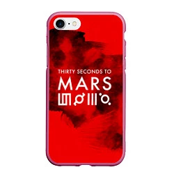 Чехол iPhone 7/8 матовый 30 STM: Hell Blood, цвет: 3D-малиновый