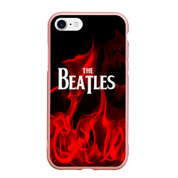 Чехол iPhone 7/8 матовый The Beatles: Red Flame