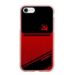 Чехол iPhone 7/8 матовый USSR: Black Sport