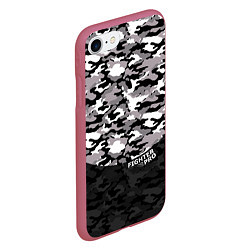 Чехол iPhone 7/8 матовый Fighter PRO, цвет: 3D-малиновый — фото 2