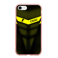 Чехол iPhone 7/8 матовый CS:GO Yellow Carbon