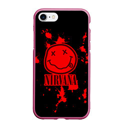 Чехол iPhone 7/8 матовый Nirvana: Blooded Smile